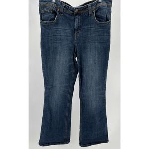 ZANA DI Womens Jeans Patchwork Pocket Detail Size 18